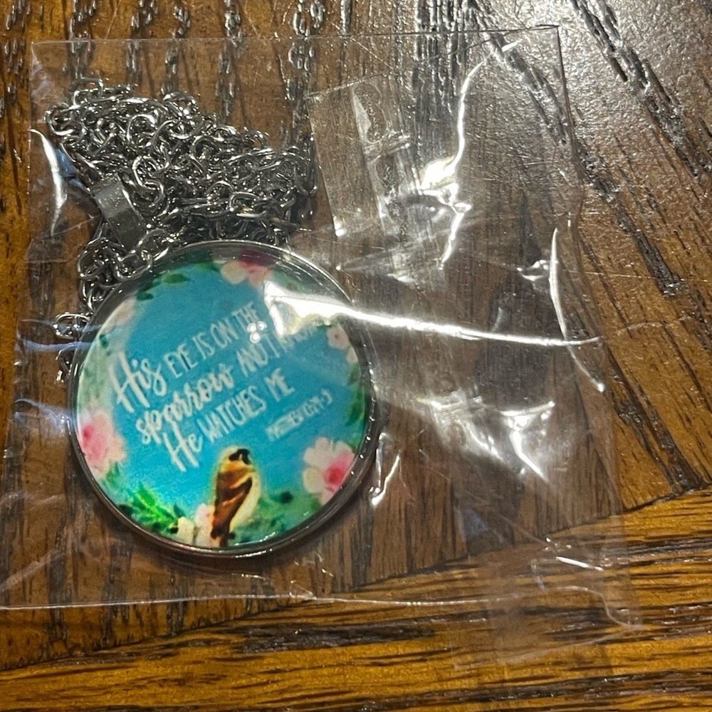 Inspirational Sparrow Pendant Necklace - Picture 6 of 6